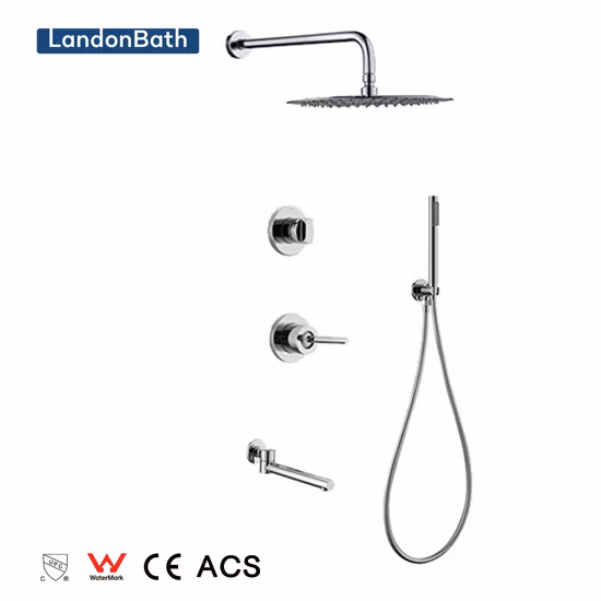 High Quality 3 Way Matt Black Thermostatic Bathroom Shower Mixer Tap for Made in China