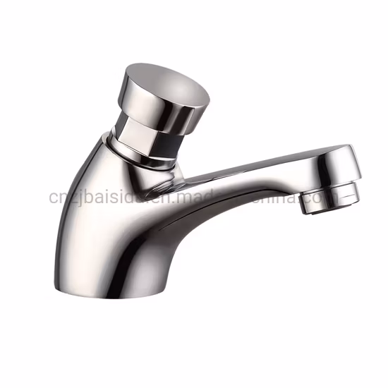 Chinese Manufacturer Time Delay Brass Auto Stop Water Non Concussive Basin Taps